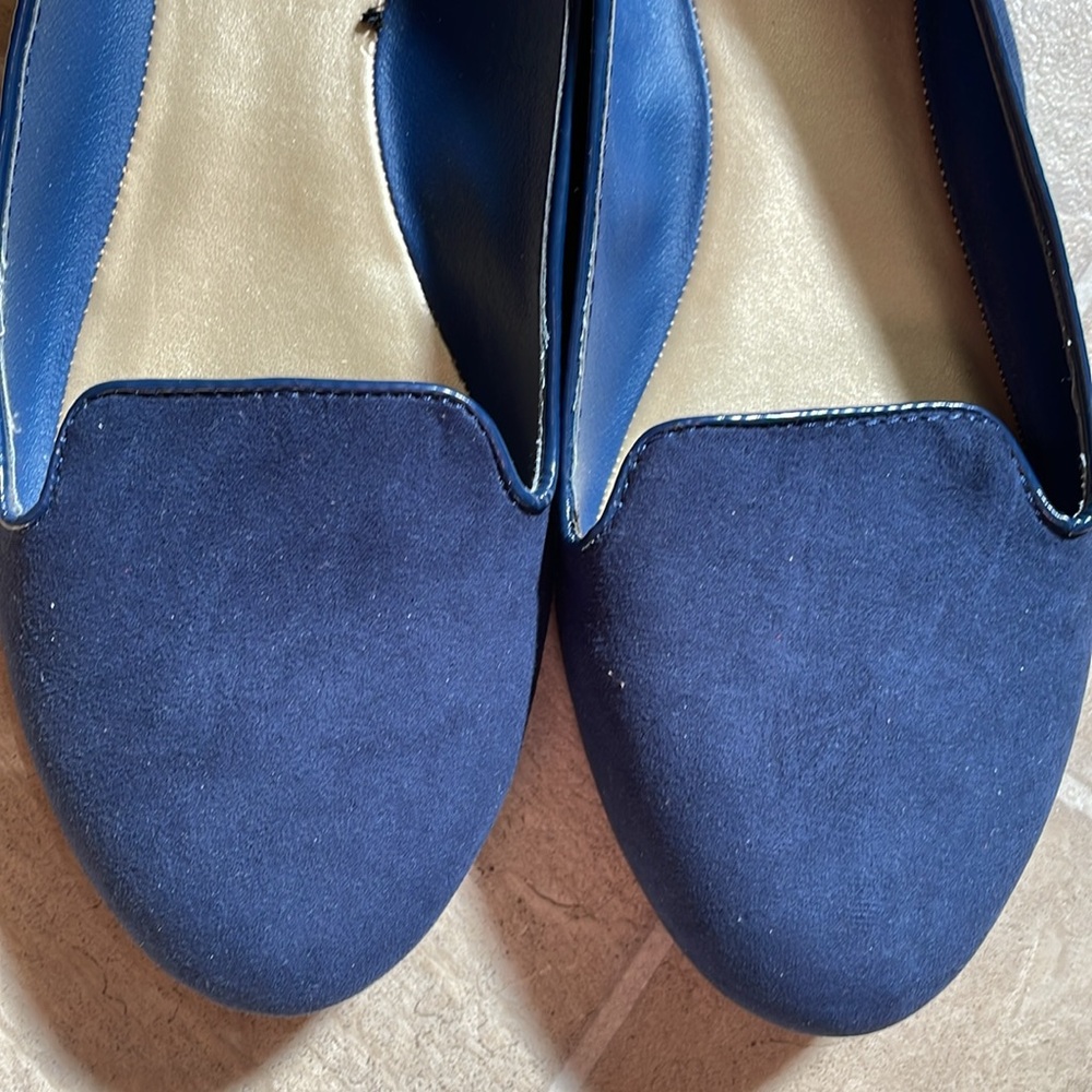 Navy Blue Women's Flats by G.H. Bass & Co. - Picture 2 of 3